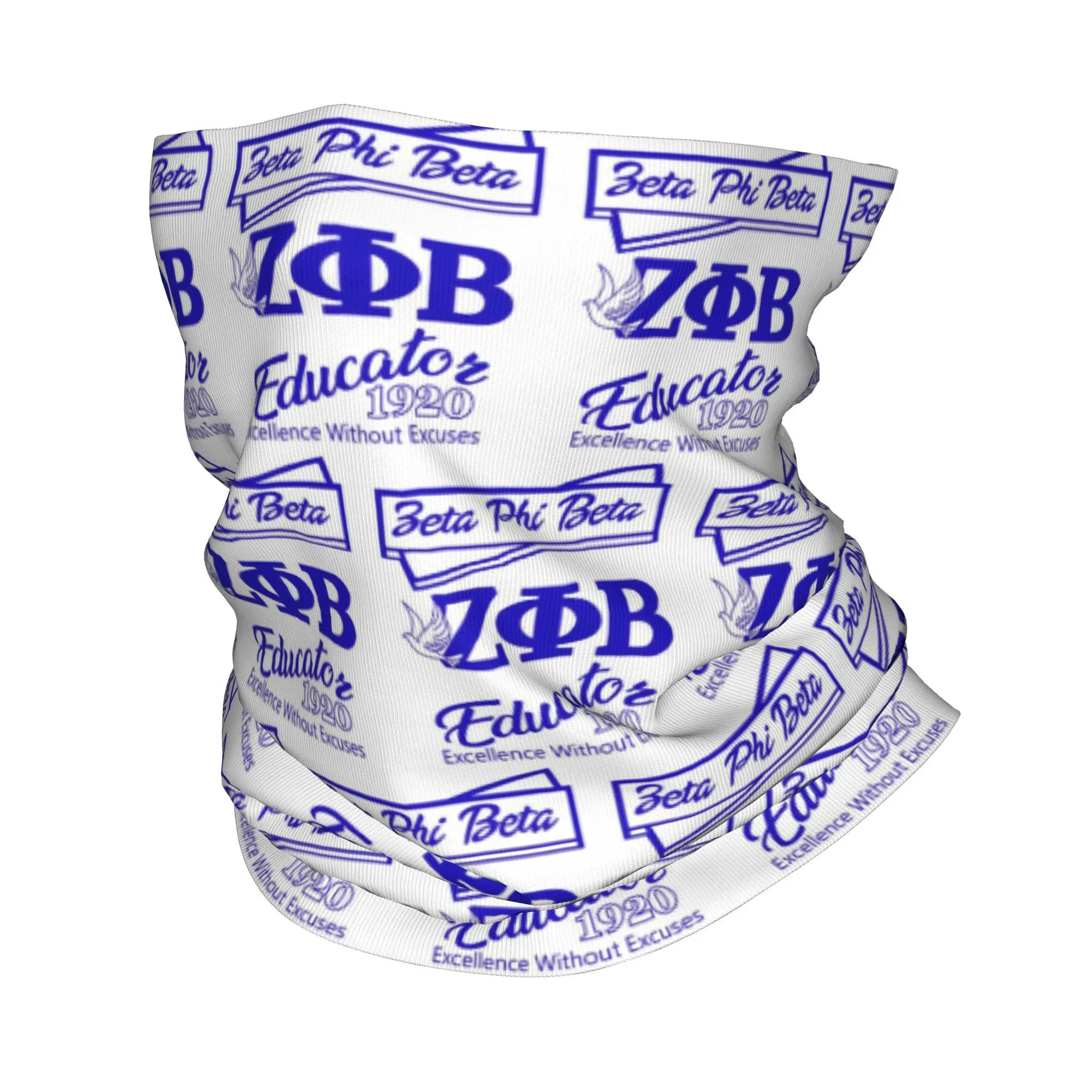 Custom Zeta Phi Beta Winter Headband Neck Warmer Women Men Ski Cycling Tube Scarf Blue Sorority Logo Face Bandana Gaiter
Custom Zeta Phi Beta Winter Headband Neck Warmer Women Men Ski Cycling Tube Scarf Blue Sorority Logo Face Bandana Gaiter