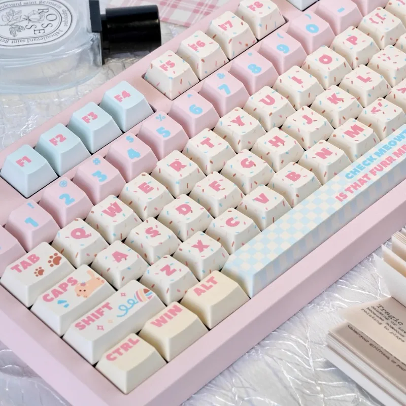 Pink Cute Theme Keycaps Set Cherry SOA Profile PBT Sublimation Customized Handmade KeycapS for Mechanical Keyboard Accessories
Pink Cute Theme Keycaps Set Cherry SOA Profile PBT Sublimation Customized Handmade KeycapS for Mechanical Keyboard Accessories
