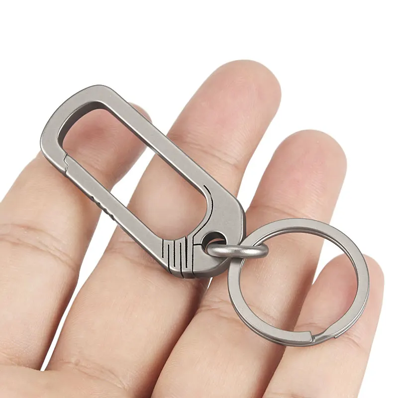 Titanium Buckle Keychain Titanium Alloy Creative Simplicity Buckles Camping Accessories Outdoor Pocket Tool
Titanium Buckle Keychain Titanium Alloy Creative Simplicity Buckles Camping Accessories Outdoor Pocket Tool