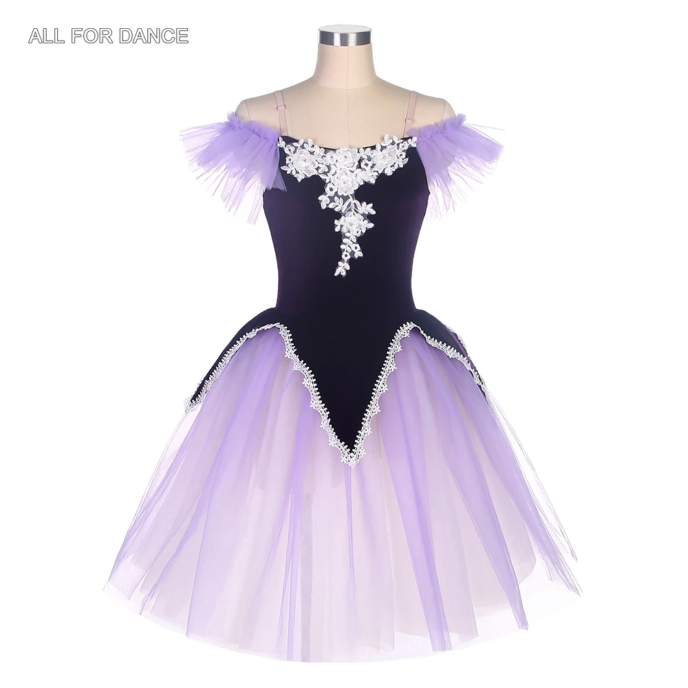 22059 Off-the-Shoulder Purple Velvet Bodice Ballet Dance Tutu Girls&Women Long Romantic Ballet Tutus Performance Tutu Costumes
22059 Off-the-Shoulder Purple Velvet Bodice Ballet Dance Tutu Girls&Women Long Romantic Ballet Tutus Performance Tutu Costumes