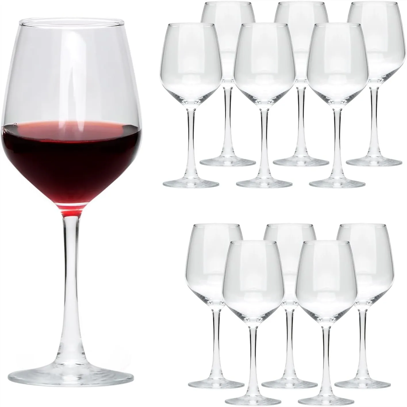 12oz Wine Glasses Set of 12 for Red or White Wine, Party, Wedding, Gift
12oz Wine Glasses Set of 12 for Red or White Wine, Party, Wedding, Gift