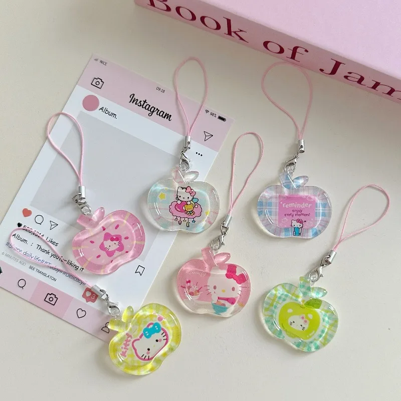 Kawaii Hello Kitty Apple Shaped KT Keychain Cute Cartoon Girl Pendant Couple Best Friend Anime Gift Women Accessories Wholesale
Kawaii Hello Kitty Apple Shaped KT Keychain Cute Cartoon Girl Pendant Couple Best Friend Anime Gift Women Accessories Wholesale
