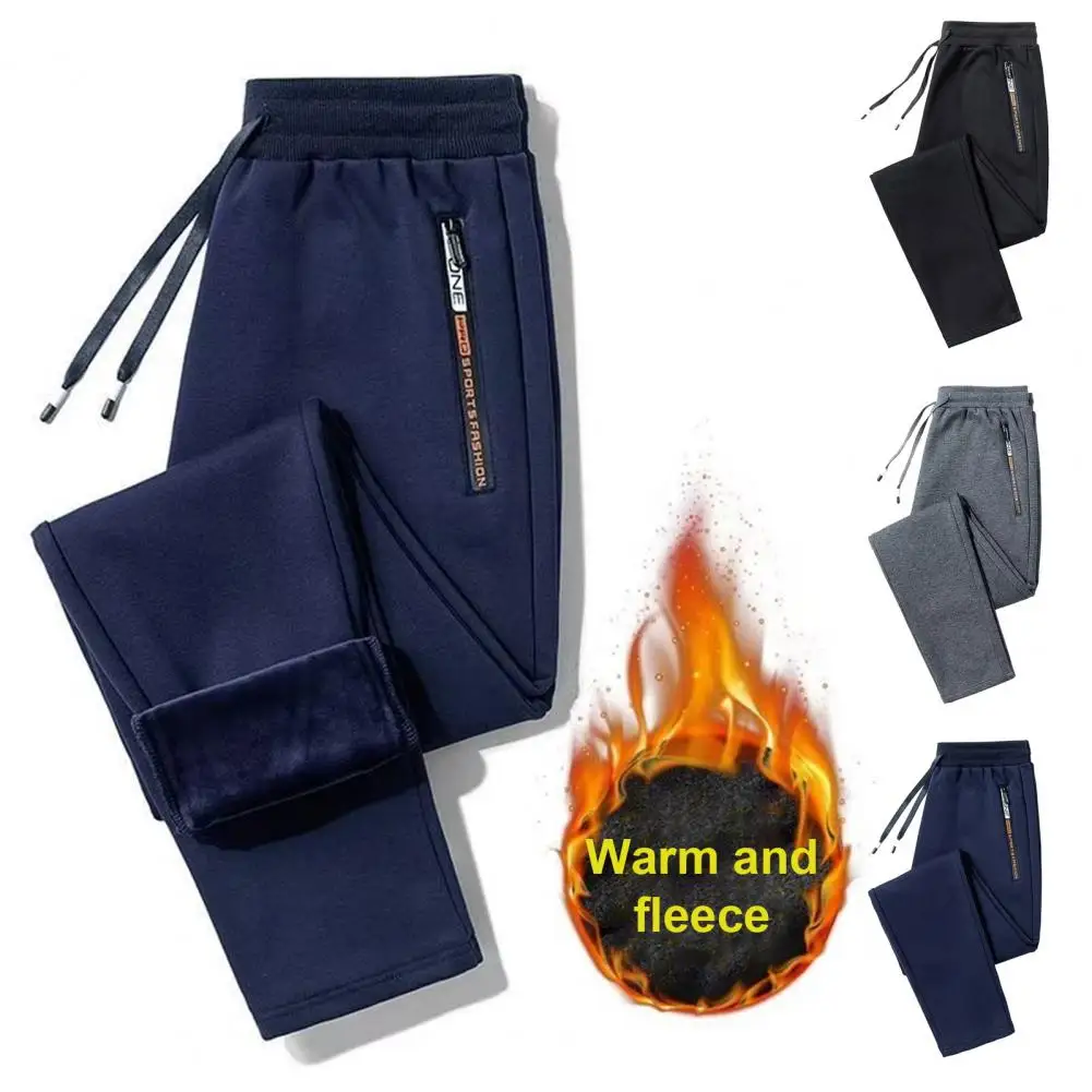 Men's Loose Straight Pants With Zipper Pockets Casual Cozy Thickened Male Trousers For Autumn Winter
Men's Loose Straight Pants With Zipper Pockets Casual Cozy Thickened Male Trousers For Autumn Winter