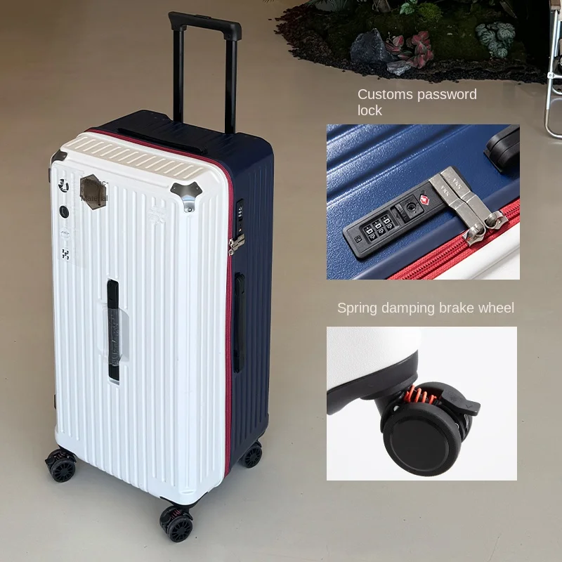 Large Capacity 5 Wheels Suitcase 28-Inch Rolling Luggage 20-Inch Carry-On Suitcase Popular Travel Suitcase with Combination Lock
Large Capacity 5 Wheels Suitcase 28-Inch Rolling Luggage 20-Inch Carry-On Suitcase Popular Travel Suitcase with Combination Lock