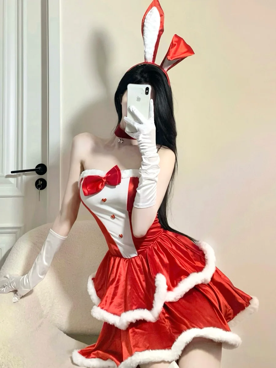 Sexy Bunny Girl Uniform New Year Festival Night Market Pure Desire Set Large Size Rabbit Suit Maid Christmas Women's Costume
Sexy Bunny Girl Uniform New Year Festival Night Market Pure Desire Set Large Size Rabbit Suit Maid Christmas Women's Costume