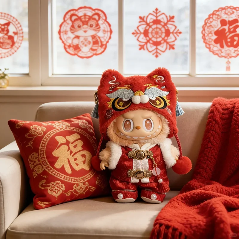 New Year Outfit for Labubu 17cm Doll Clothes Chinese Spring Festival Antique Clothes for Labubu Doll Accessories
New Year Outfit for Labubu 17cm Doll Clothes Chinese Spring Festival Antique Clothes for Labubu Doll Accessories