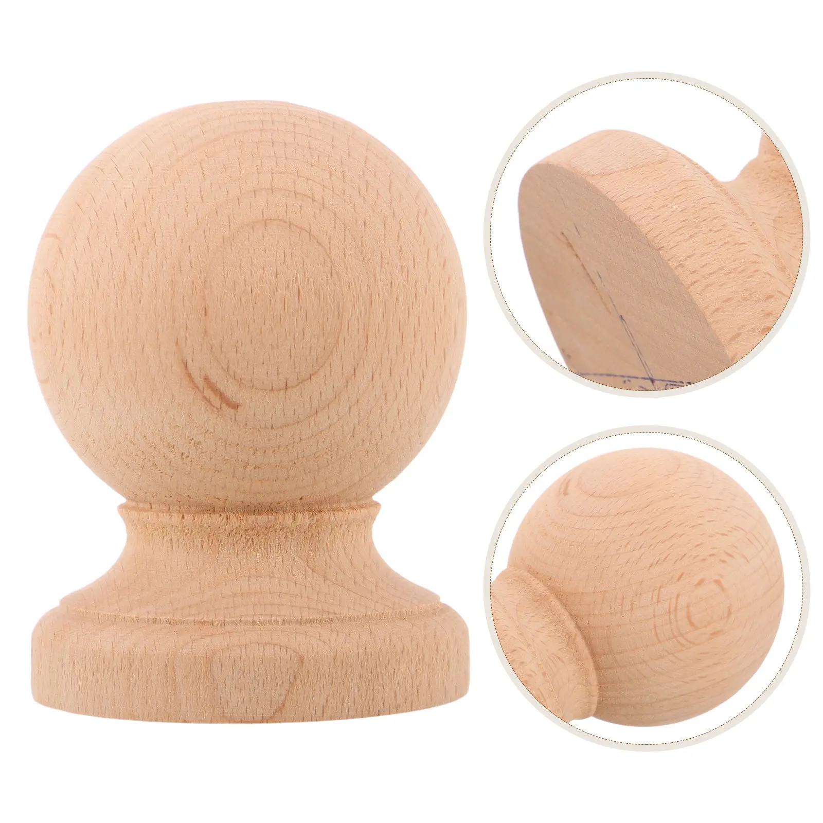 Wooden Finial Toppers Unfinished Wood Stair Caps Decorative Lamp Shade Curtain Rod Rustic Furniture Handrail Accessories
Wooden Finial Toppers Unfinished Wood Stair Caps Decorative Lamp Shade Curtain Rod Rustic Furniture Handrail Accessories