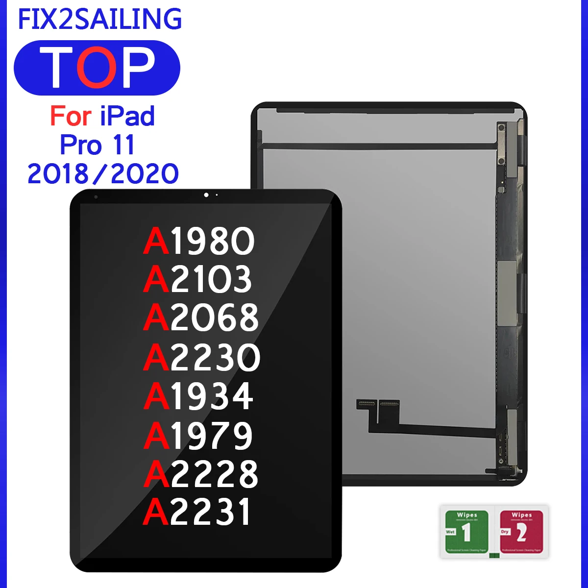 NEW LCD Screen Display For iPad Pro 11 Pro11 2018 2020 A1980 A1934 A1979 A2068 A2230 A2228 LCD Touch Screen Digitizer Assembly
NEW LCD Screen Display For iPad Pro 11 Pro11 2018 2020 A1980 A1934 A1979 A2068 A2230 A2228 LCD Touch Screen Digitizer Assembly