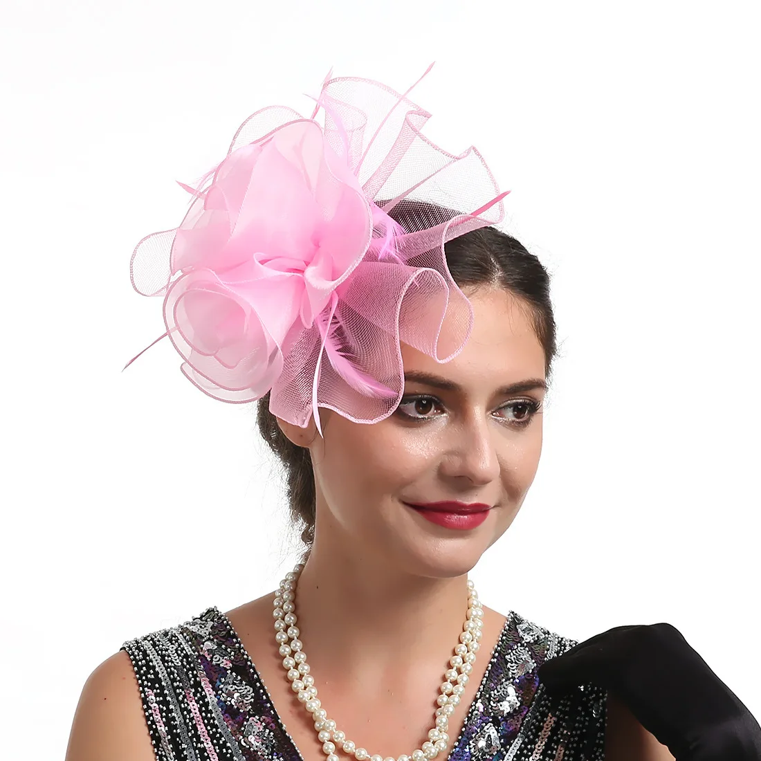 Lady Organza Flower Fascinators Hats with Headband and Clips, Vintage Kentucky Derby Cocktail Tea Party Headwear for Girls Women
Lady Organza Flower Fascinators Hats with Headband and Clips, Vintage Kentucky Derby Cocktail Tea Party Headwear for Girls Women