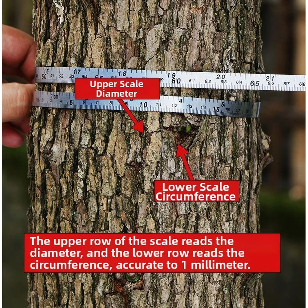 For Trees For Gardening Circumference Tape 2m Tape Measure For Tree Measurement Accurate Tree Diameter Measurement Dual Scale
For Trees For Gardening Circumference Tape 2m Tape Measure For Tree Measurement Accurate Tree Diameter Measurement Dual Scale