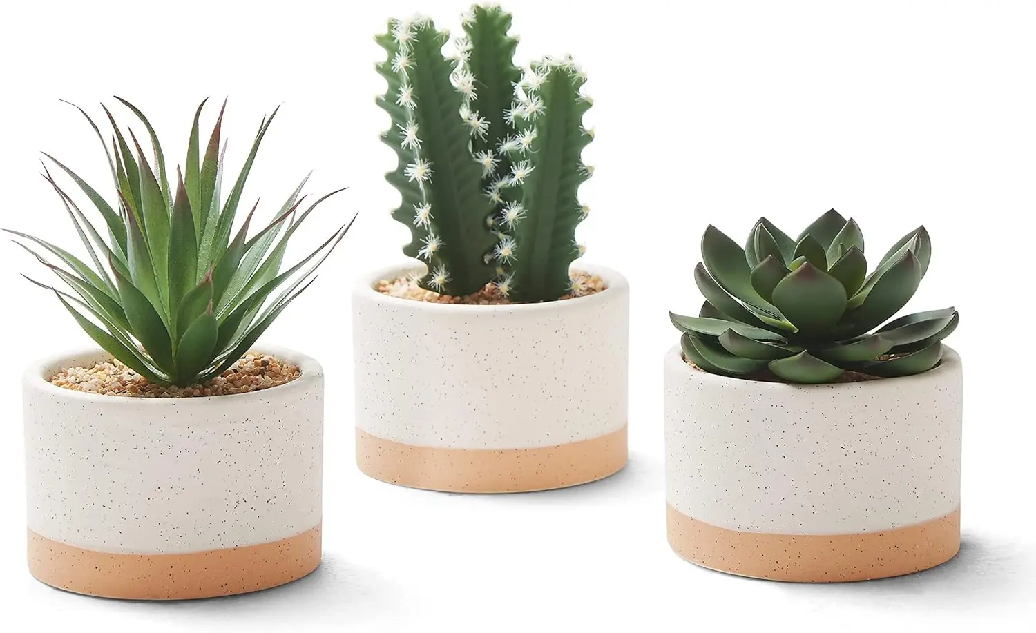 Artificial Succulent Plants in Ceramic Pots, Faux Assorted Succulents Fake Cactus for Home Office Desk Decor, Set of 3
Artificial Succulent Plants in Ceramic Pots, Faux Assorted Succulents Fake Cactus for Home Office Desk Decor, Set of 3