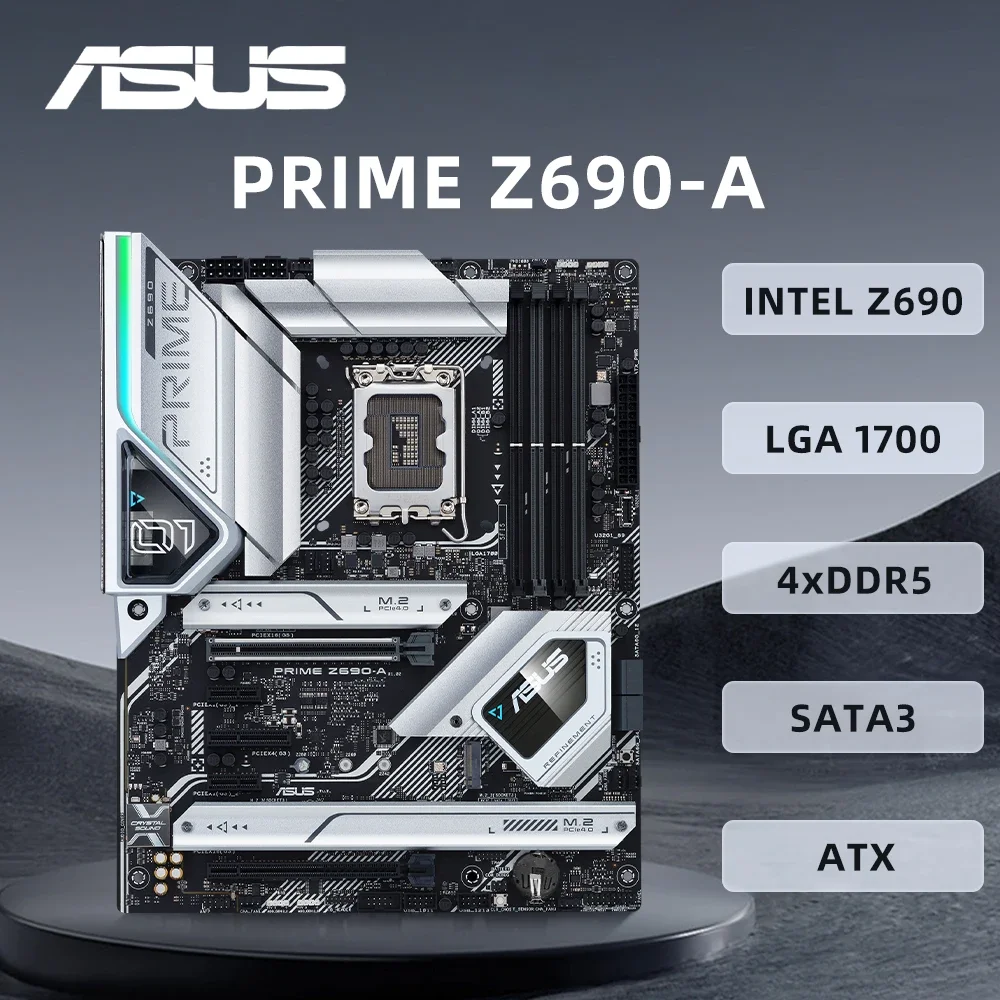 Материнская плата ASUS PRIME Z690-A с поддержкой i9-14900KF i7-13700K i5-12400F CPU DDR5 6000 МГц HDMI M.2 ARGB PCIe 5,0 LGA 1700, материнская плата
Материнская плата ASUS PRIME Z690-A с поддержкой i9-14900KF i7-13700K i5-12400F CPU DDR5 6000 МГц HDMI M.2 ARGB PCIe 5,0 LGA 1700, материнская плата