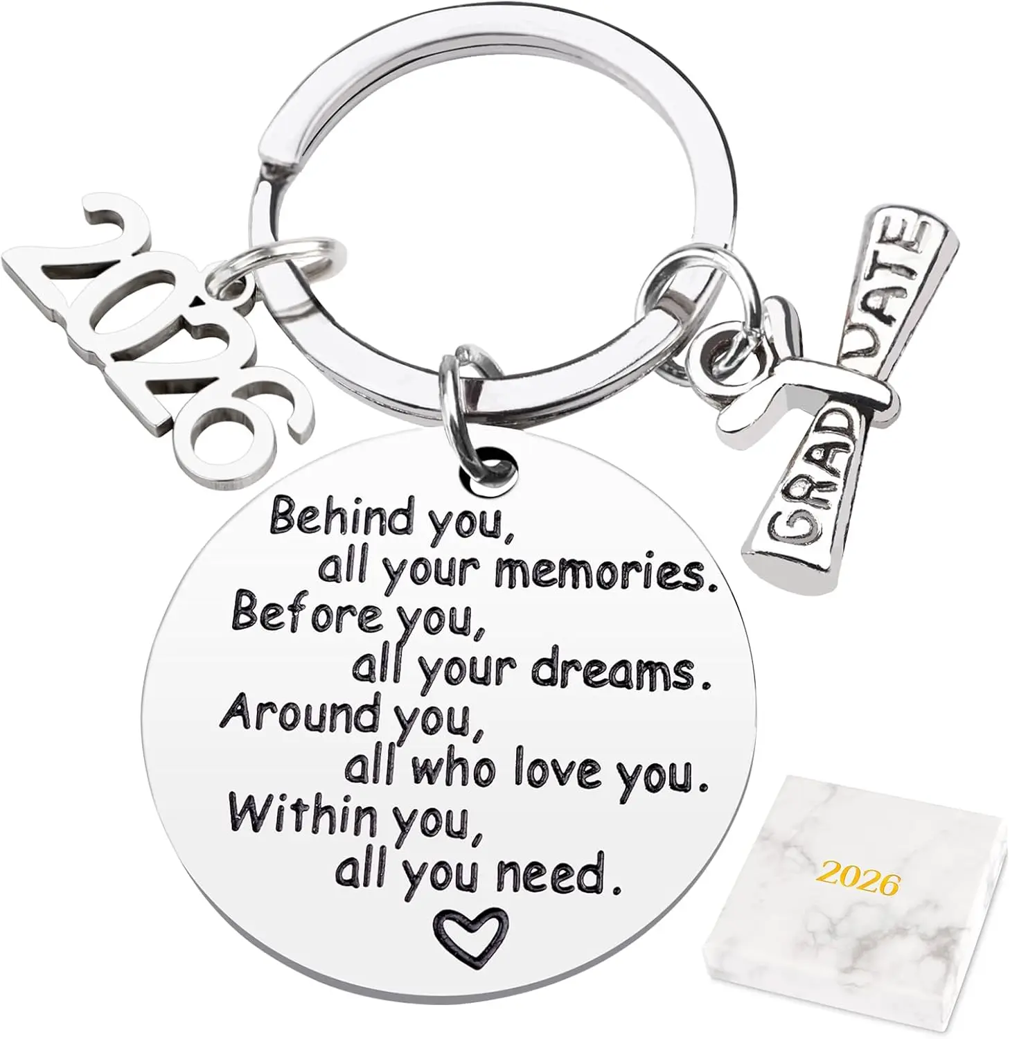 Class of 2026 Graduation Keychain, Senior 2026 Graduation Gifts, Gifts for College High School Graduation
Class of 2026 Graduation Keychain, Senior 2026 Graduation Gifts, Gifts for College High School Graduation