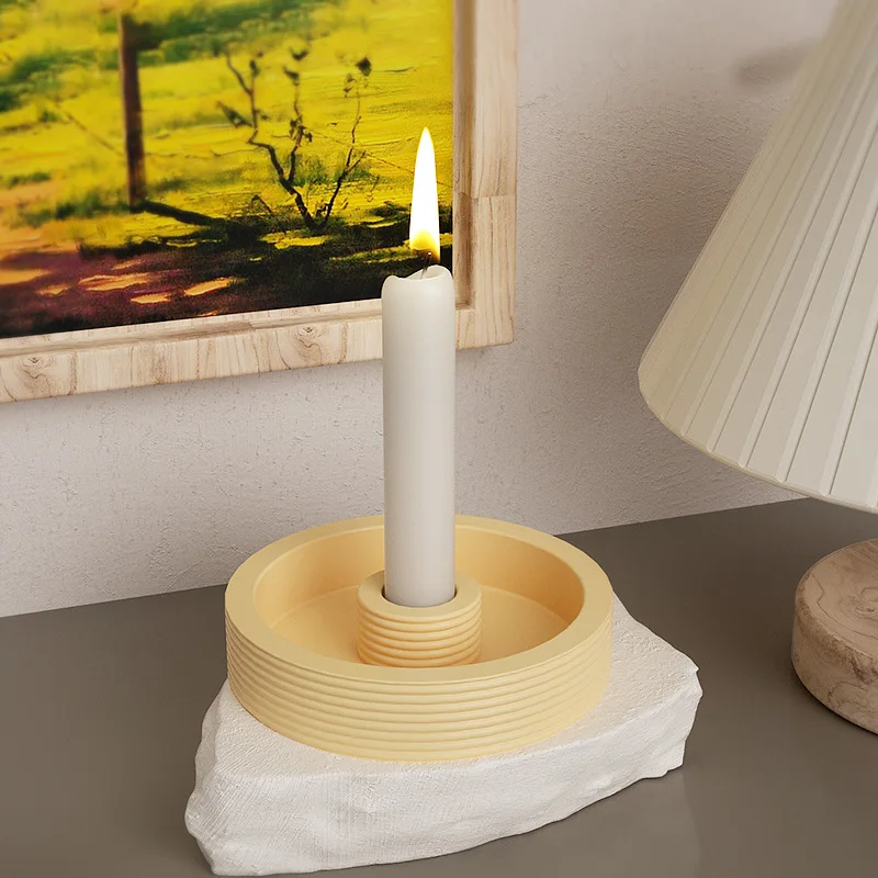 Round Candle Holder Silicone Mold Handmade Aromatherapy Plaster Candle Holder Cement Mold Home Desktop Decor
Round Candle Holder Silicone Mold Handmade Aromatherapy Plaster Candle Holder Cement Mold Home Desktop Decor