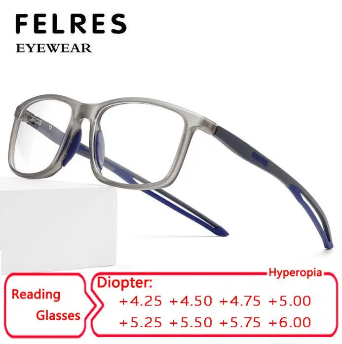 Sport Square Anti Blue Light Reading Glasses Men Woman Prescription Glasses Optical Glasses Single Focus Presbyopic Glasses+4.75
Sport Square Anti Blue Light Reading Glasses Men Woman Prescription Glasses Optical Glasses Single Focus Presbyopic Glasses+4.75