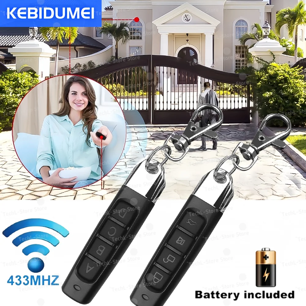 433MHz Auto Copy RF Wireless Remote Control Electric Garage Door Opener Controller Duplicator Clone Cloning Code Transmitter
433MHz Auto Copy RF Wireless Remote Control Electric Garage Door Opener Controller Duplicator Clone Cloning Code Transmitter