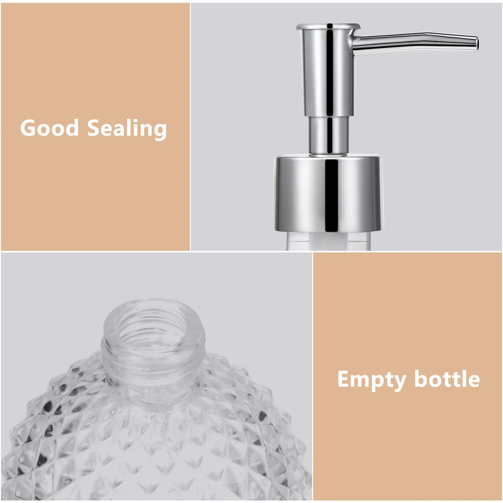 1Pcs 220Ml Anti Slip Diamond Pattern Pump Bottle Travel Size for Lotion Shampoo Body Wash Hand Camping Hiking
1Pcs 220Ml Anti Slip Diamond Pattern Pump Bottle Travel Size for Lotion Shampoo Body Wash Hand Camping Hiking