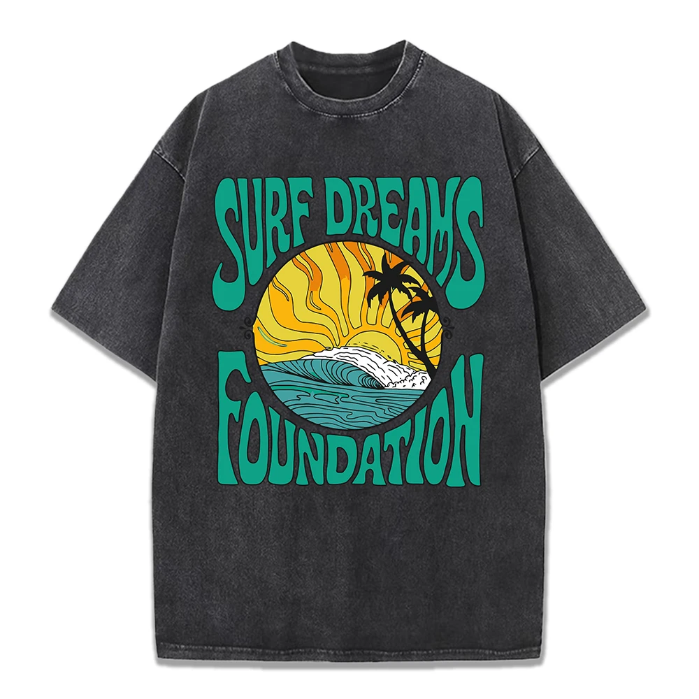 Футболка с принтом Surf Dreams Foundation, женская хлопковая футболка с круглым вырезом, удобные потертые топы, летняя женская одежда
Футболка с принтом Surf Dreams Foundation, женская хлопковая футболка с круглым вырезом, удобные потертые топы, летняя женская одежда