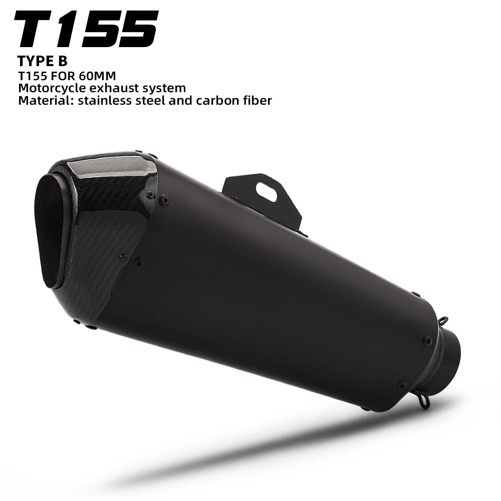 Универсальный глушитель выхлопных газов из углеродного волокна 60 мм с DB-киллером для мотоциклов Z400, R3, CBR650, MT09, GSX250, Pcx125
Универсальный глушитель выхлопных газов из углеродного волокна 60 мм с DB-киллером для мотоциклов Z400, R3, CBR650, MT09, GSX250, Pcx125