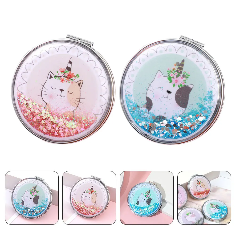 OFFIGAM 2Pcs Foldable Round Mirror Portable Cartoon Travel Makeup Mirror Cat Design Two Sided for Women Girls
OFFIGAM 2Pcs Foldable Round Mirror Portable Cartoon Travel Makeup Mirror Cat Design Two Sided for Women Girls