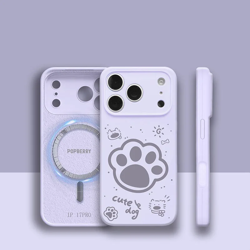 Cute Dog Paw Print Magnetic Liquid Silicone Phone Case For iPhone17161514Pro Max Magsafe Wireless Charging Shockproof Soft Cover
Cute Dog Paw Print Magnetic Liquid Silicone Phone Case For iPhone17161514Pro Max Magsafe Wireless Charging Shockproof Soft Cover
