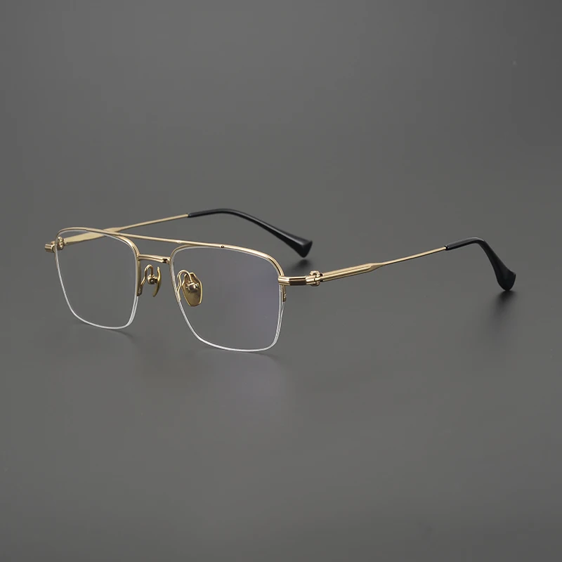 Titanium Double Beam Half Frame Glasses Men Myopia Reading Business Eyewear Women Optics Prescription Artistic Retro Eyeglasses
Titanium Double Beam Half Frame Glasses Men Myopia Reading Business Eyewear Women Optics Prescription Artistic Retro Eyeglasses
