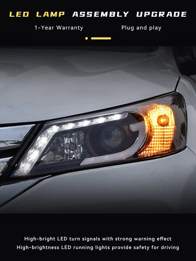 Headlight For Honda Accord G9 2013-2015 LED DRL Front Lamp Fashion Lighting Turn Signal Lights Head Light Accessories
Headlight For Honda Accord G9 2013-2015 LED DRL Front Lamp Fashion Lighting Turn Signal Lights Head Light Accessories