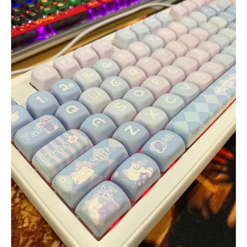 Cute Keycap Five-Sided Sublimation Keycap PBT Round Ball Cap 75 84 87 98 108 120
Cute Keycap Five-Sided Sublimation Keycap PBT Round Ball Cap 75 84 87 98 108 120