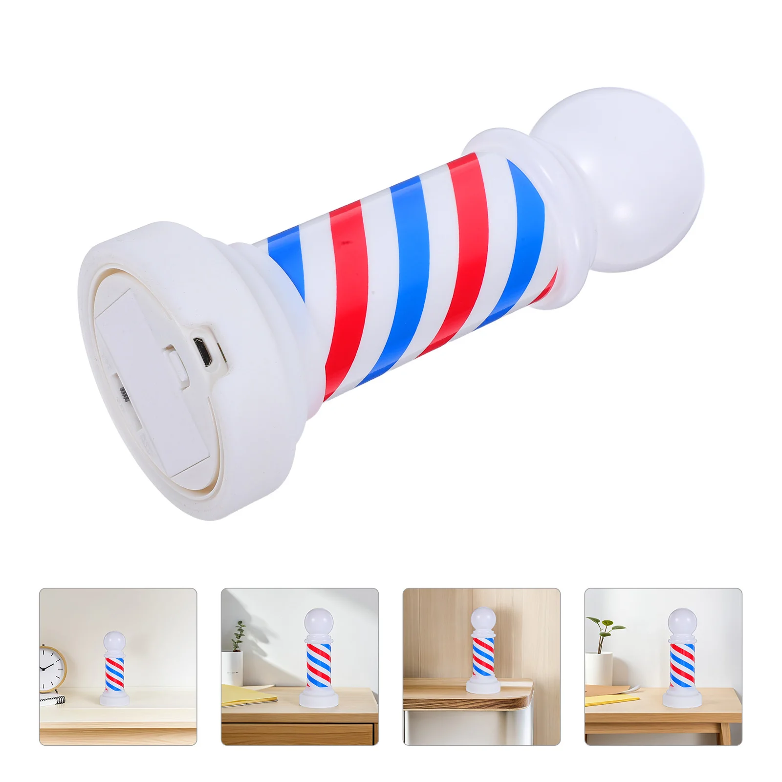 Luminous Barber Shop Pole Lamp Red White Light for Salon Decoration Portable Reusable Professional Equipment
Luminous Barber Shop Pole Lamp Red White Light for Salon Decoration Portable Reusable Professional Equipment