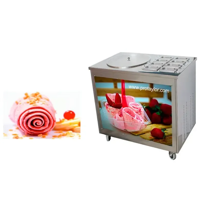 High Quality 8 Fruit Containers Fried Roll Mini Ice Cream Roll Machine
High Quality 8 Fruit Containers Fried Roll Mini Ice Cream Roll Machine