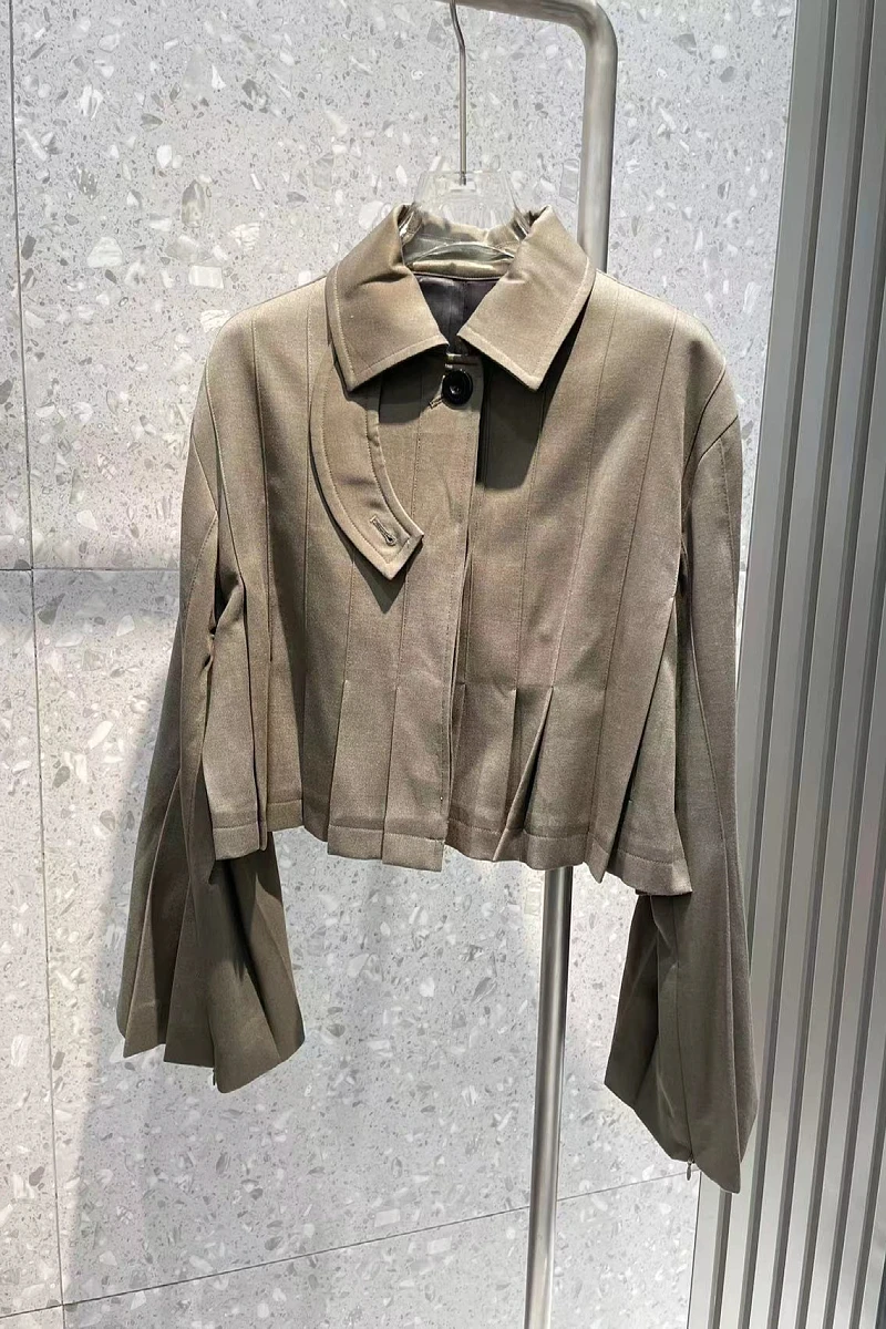 Women's Clothing Wool High Quality Flare Sleeve Jacket Female Casual Coat Autumn Winter New 0118
Women's Clothing Wool High Quality Flare Sleeve Jacket Female Casual Coat Autumn Winter New 0118