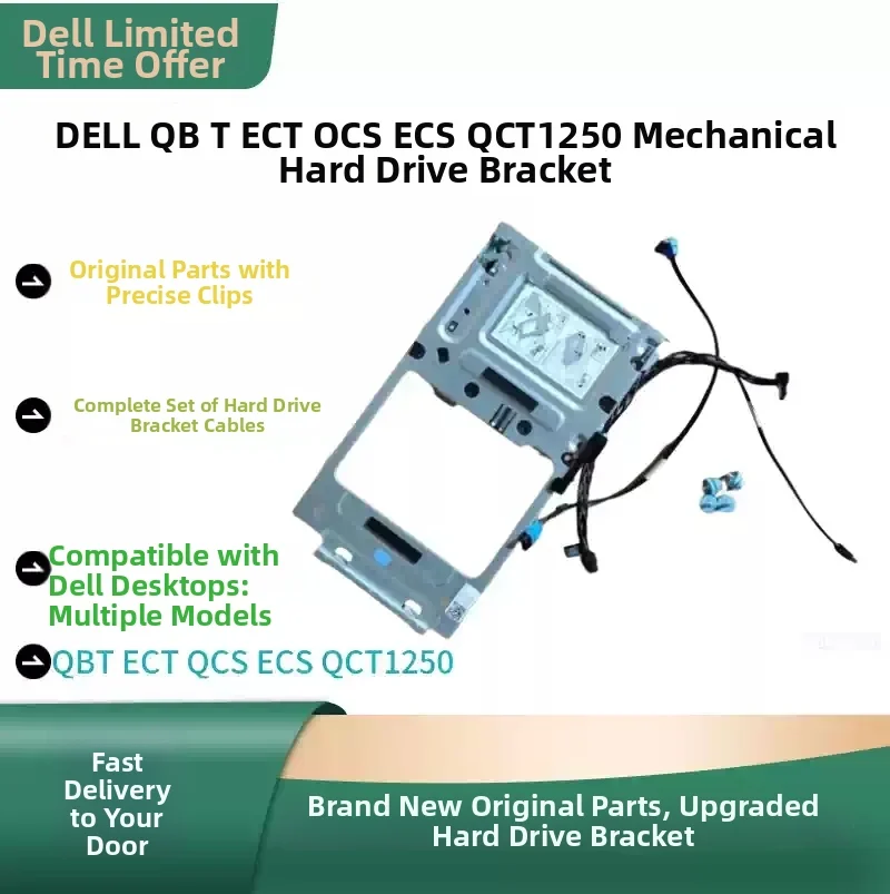 Official for Dell Hard Drive Optical Drive Bracket Kit with Cables Screws for QCT1250 QBT1250 QCS1250 Desktop Tower PC
Official for Dell Hard Drive Optical Drive Bracket Kit with Cables Screws for QCT1250 QBT1250 QCS1250 Desktop Tower PC