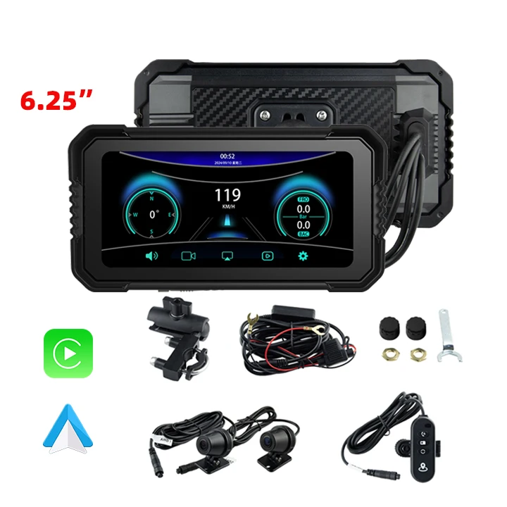 EKIY 6.25inch Motorcycle Carplay GPS Navigation Display Screen Portable Moto Wireless CarPlay Android Auto Motorcycle Wireless
EKIY 6.25inch Motorcycle Carplay GPS Navigation Display Screen Portable Moto Wireless CarPlay Android Auto Motorcycle Wireless