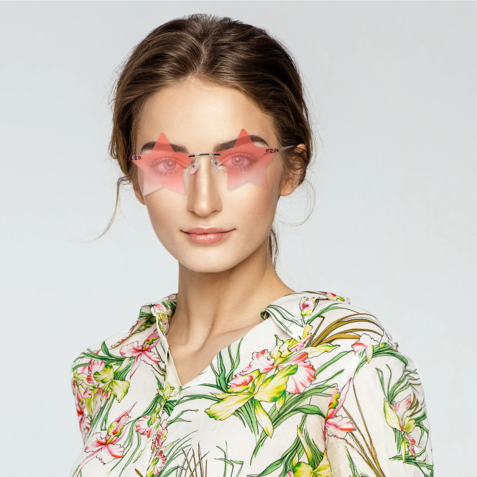 Frameless Rimless Sunglasses Trendy Party Eyewear Unique Irregular Lenses Summer Travel Photo Prop Rimless Sunglasses
Frameless Rimless Sunglasses Trendy Party Eyewear Unique Irregular Lenses Summer Travel Photo Prop Rimless Sunglasses