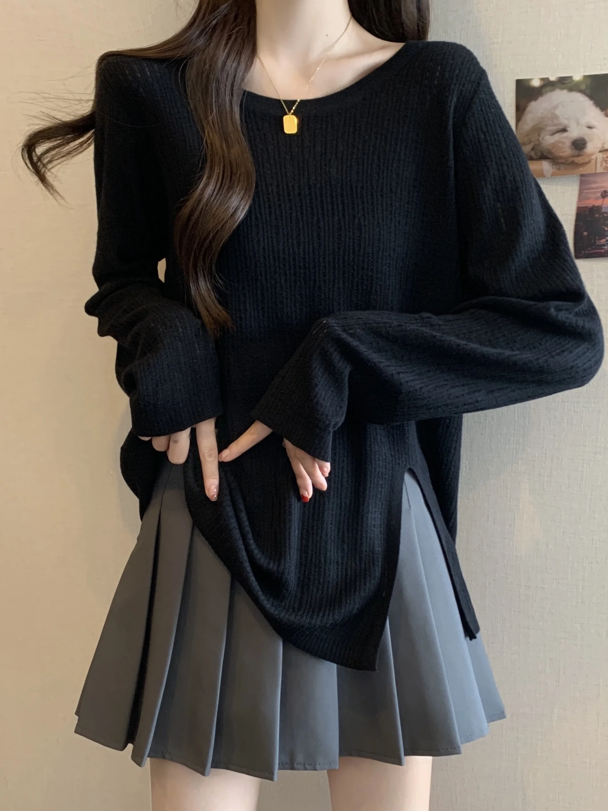 plus Size Women's Long Sve Loose Knitwear Top Belly Covering Design Spring Autumn Inner Wear Casual High Waist Pants
plus Size Women's Long Sve Loose Knitwear Top Belly Covering Design Spring Autumn Inner Wear Casual High Waist Pants