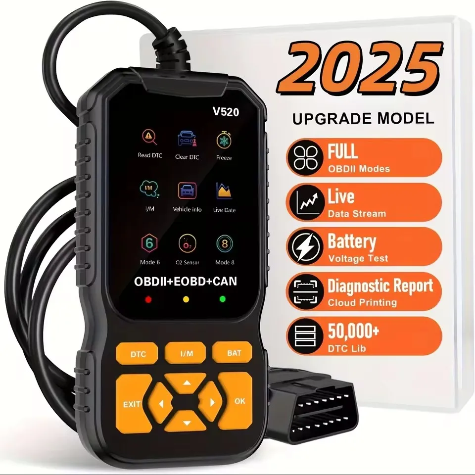 Hot Sale V520 OBD2 Scanner Car Diagnostic Tool for All Cars Support Print
Hot Sale V520 OBD2 Scanner Car Diagnostic Tool for All Cars Support Print