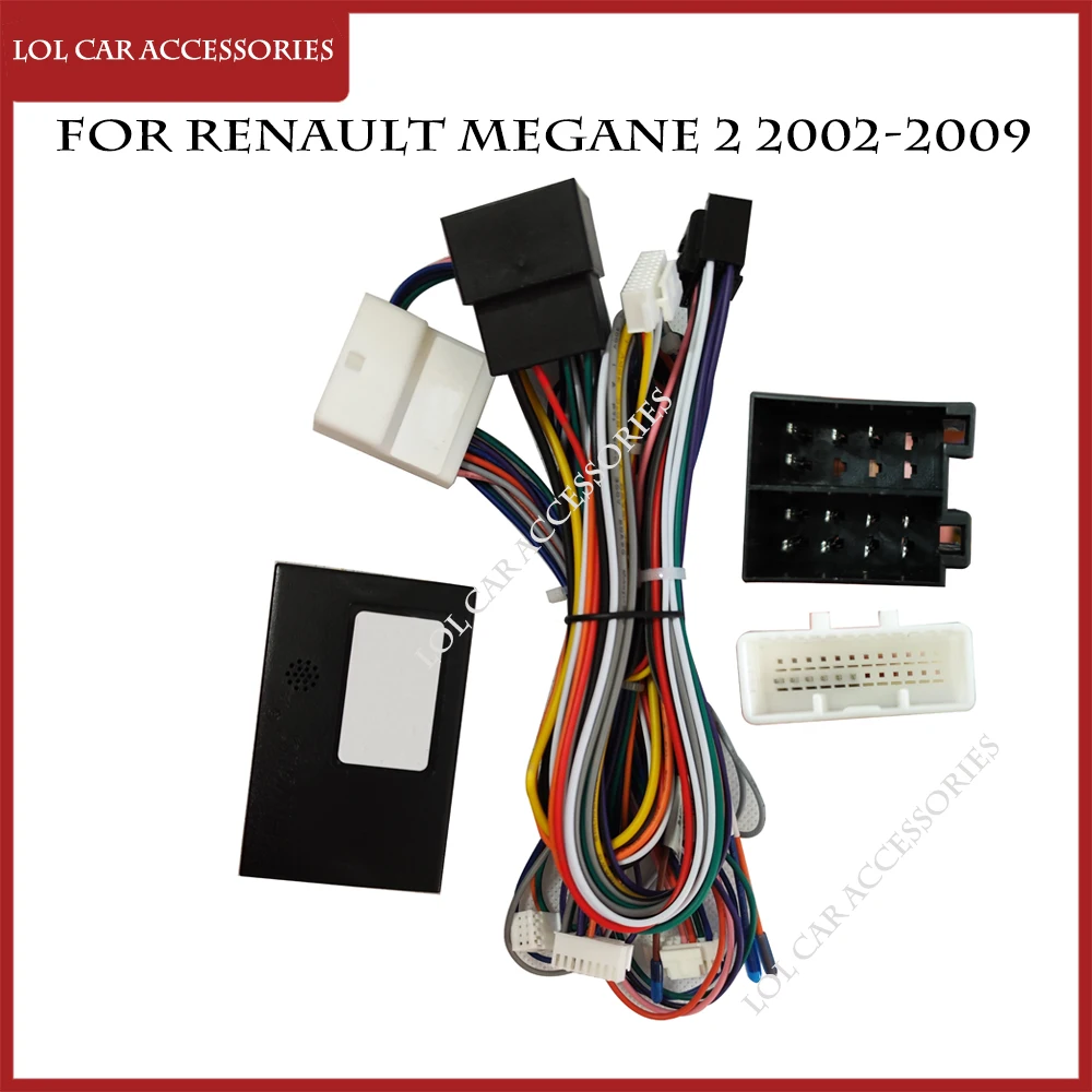 For Renault Megane 2 2002-2009 Car Audio GPS Player Android Power Cable Panel Fascia Frame 16 Pin Wiring Harness With Canbus Box
For Renault Megane 2 2002-2009 Car Audio GPS Player Android Power Cable Panel Fascia Frame 16 Pin Wiring Harness With Canbus Box
