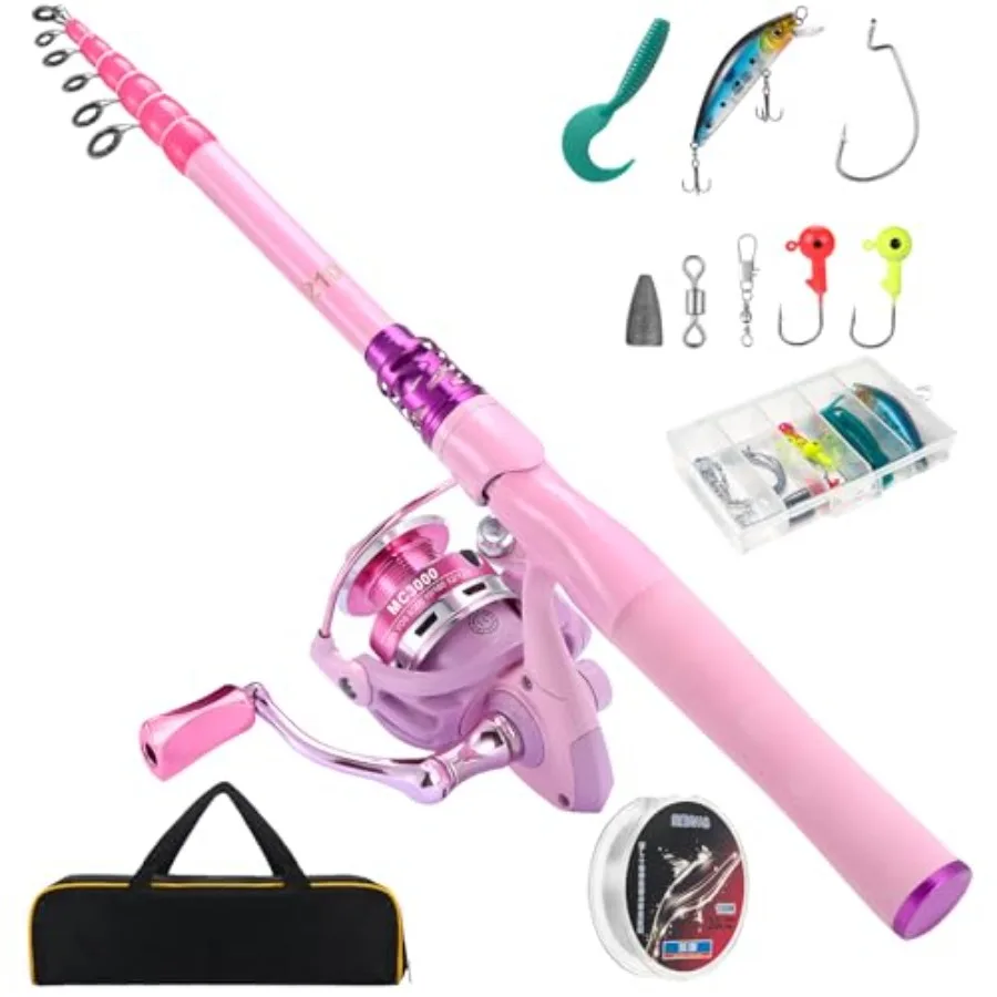 Carbon Fiber Fishing Rod and Reel Combos, Portable Telescopic Fishing Pole with Spinning Reel, Travel Bag for Saltwater Freshwa
Carbon Fiber Fishing Rod and Reel Combos, Portable Telescopic Fishing Pole with Spinning Reel, Travel Bag for Saltwater Freshwa