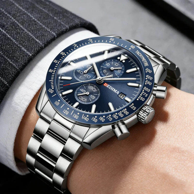 2026 New Elegant Stylish Men Hand Multifunctional Sports Watch Luminous Waterproof Stainless Butterfly Clasp Male Watchwrist
2026 New Elegant Stylish Men Hand Multifunctional Sports Watch Luminous Waterproof Stainless Butterfly Clasp Male Watchwrist