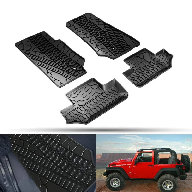 Suitable 2-Door Front and Rear All-Weather TPE Floor Liner Set Black Vinyl
Suitable 2-Door Front and Rear All-Weather TPE Floor Liner Set Black Vinyl