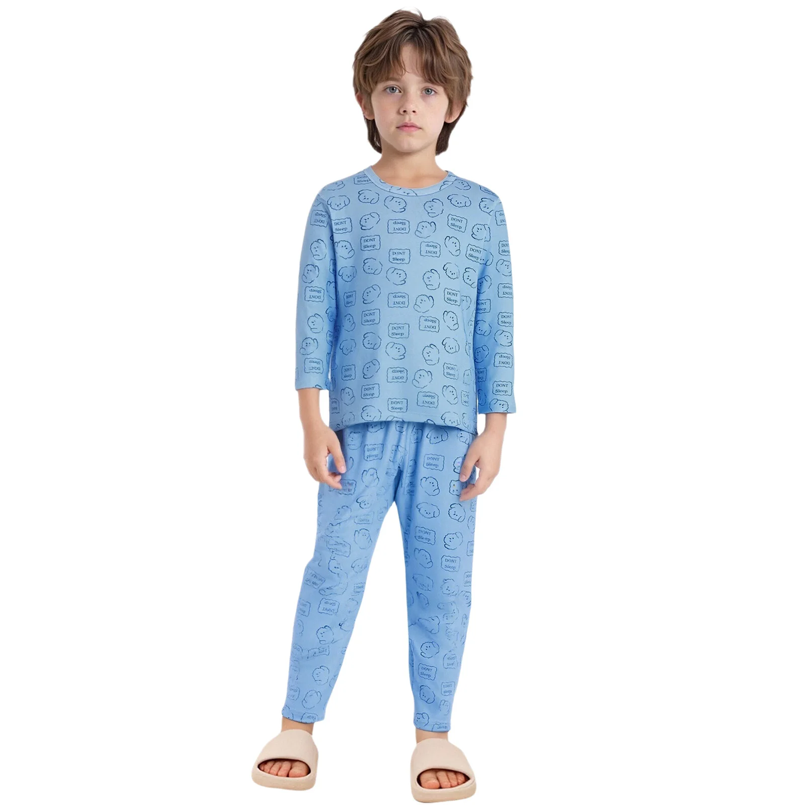 2Pcs Kids Boys Thermal Underwear Cute Printed Pajama Set Nightwear Loungewear Long Sleeve Round Neck Top+Elastic Waistband Pants
2Pcs Kids Boys Thermal Underwear Cute Printed Pajama Set Nightwear Loungewear Long Sleeve Round Neck Top+Elastic Waistband Pants