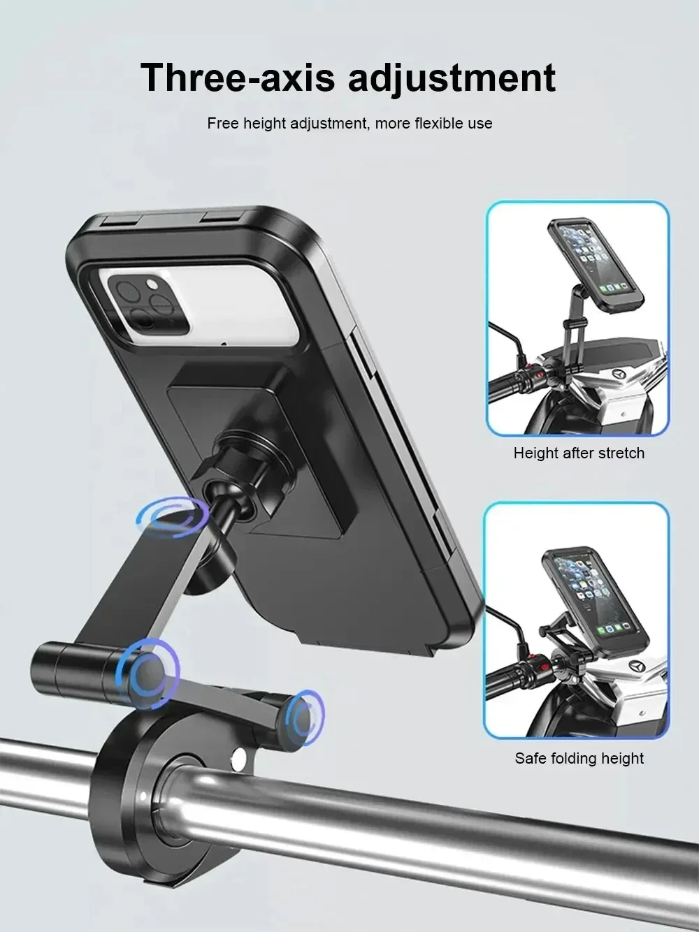 1pc Waterproof 360° Swivel Phone Mount for Motorcycle/Bike – Adjustable Universal GPS Holder for Cellphones & Navigation Apps
1pc Waterproof 360° Swivel Phone Mount for Motorcycle/Bike – Adjustable Universal GPS Holder for Cellphones & Navigation Apps