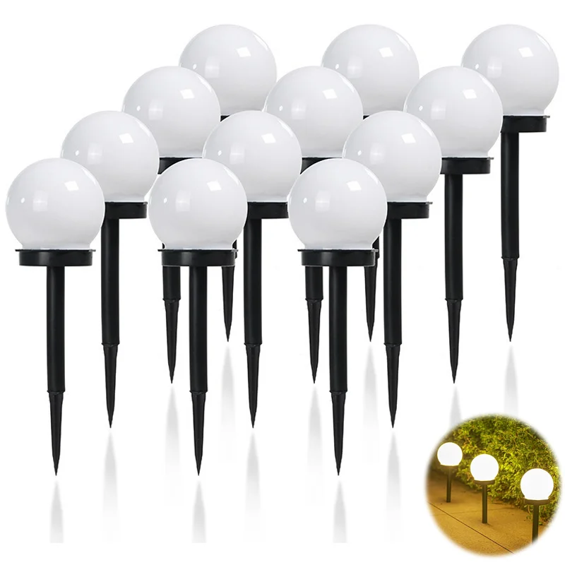 6PCS Solar LED Round Bulb Light Energy Saving Waterproof Simple Atmospheric Lighting Outdoor Garden Lawn Street Garden Light
6PCS Solar LED Round Bulb Light Energy Saving Waterproof Simple Atmospheric Lighting Outdoor Garden Lawn Street Garden Light