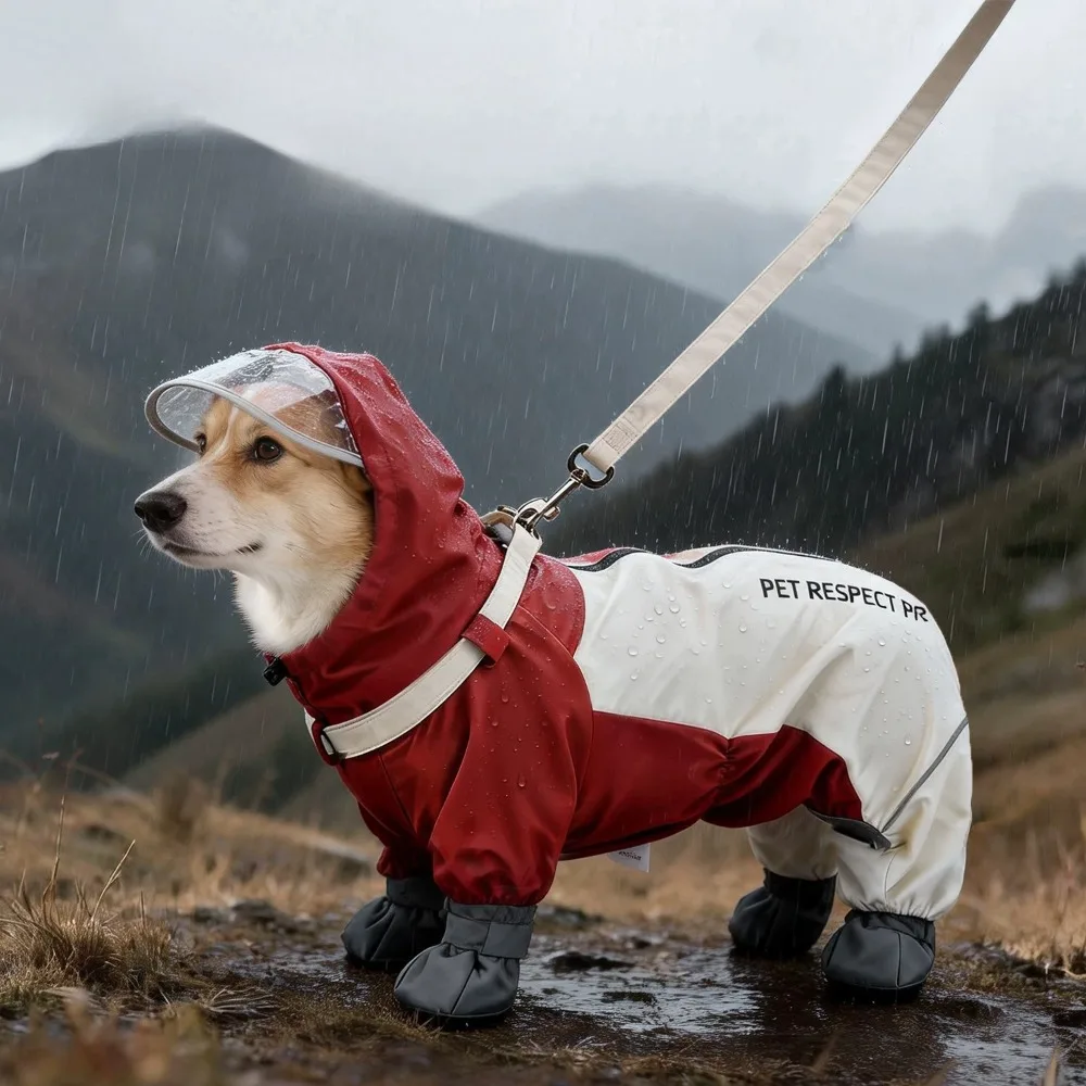 Waterproof Dog Raincoat Corgi Short-legged Dog Supplies Outdoor Walking Rain Gear for Shiba Inu Reflective Dogs Raincoats
Waterproof Dog Raincoat Corgi Short-legged Dog Supplies Outdoor Walking Rain Gear for Shiba Inu Reflective Dogs Raincoats