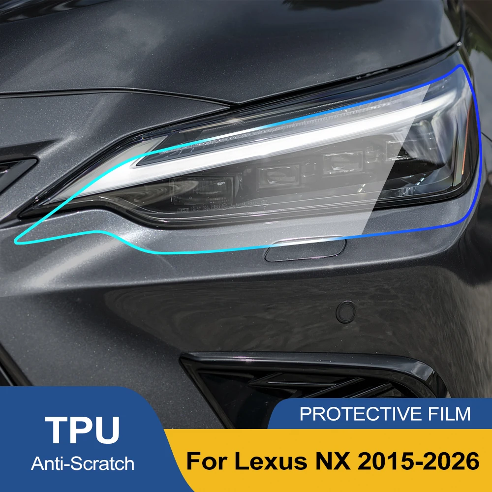 Smoke Black High-Gloss Pre-Cut TPU Headlight Protective Film For Lexus NX 2015-2026 PPF Anti-Scratch Vinyl Wrap Cover Kit
Smoke Black High-Gloss Pre-Cut TPU Headlight Protective Film For Lexus NX 2015-2026 PPF Anti-Scratch Vinyl Wrap Cover Kit