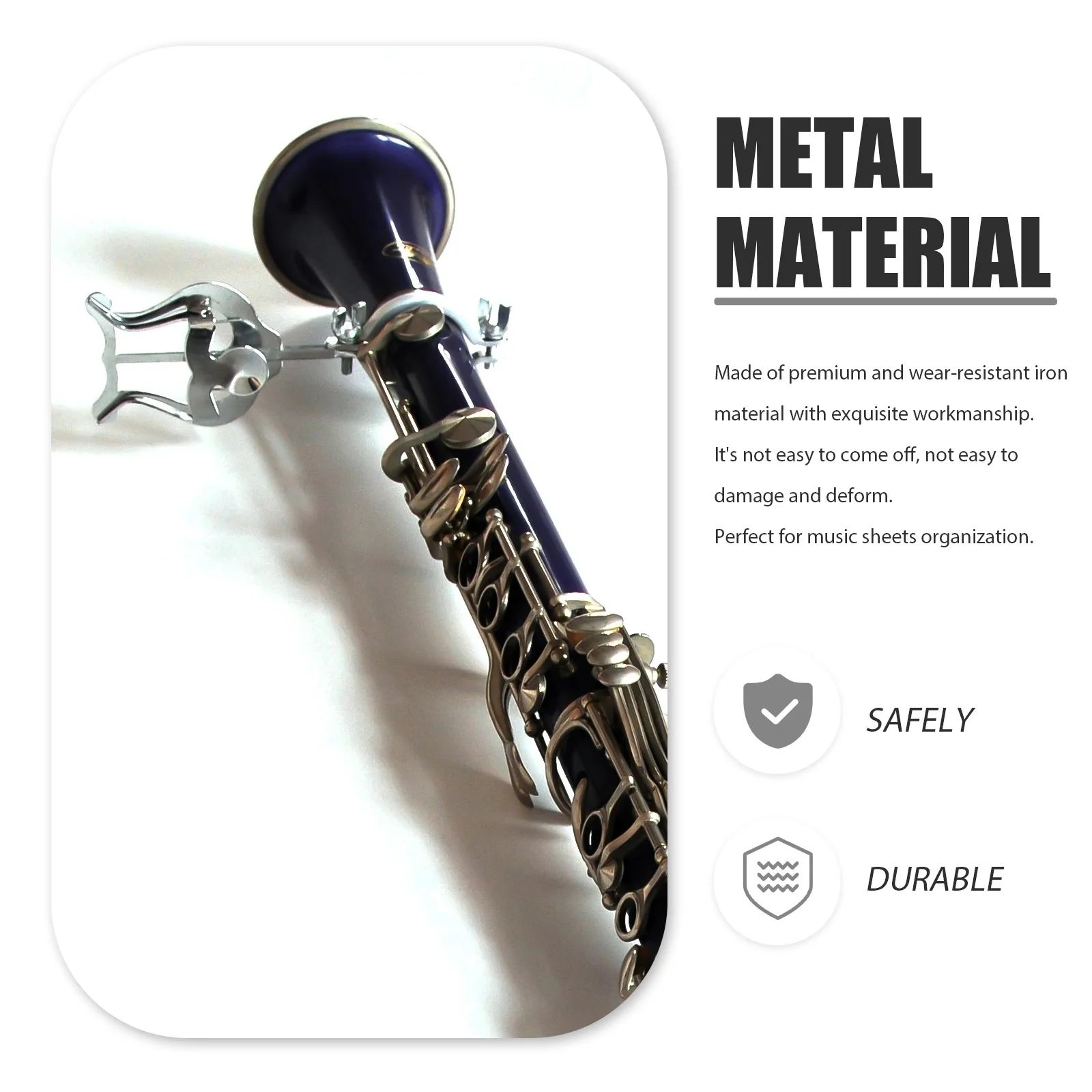 Sheet Music Clip Clarinet Score Clamp Small Reading Note Silver Supplies Travel
Sheet Music Clip Clarinet Score Clamp Small Reading Note Silver Supplies Travel