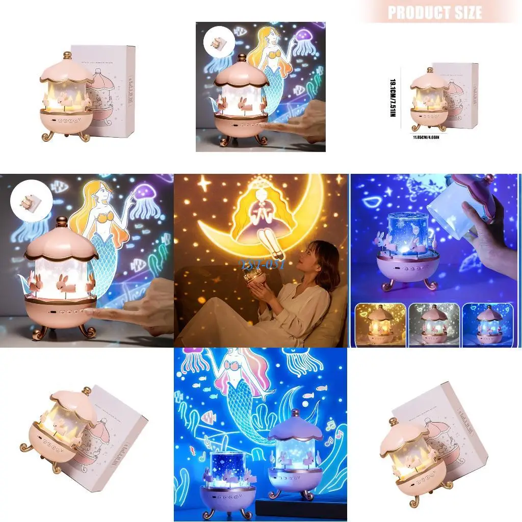 E15A Star Night Projector Music Box Night Light 12 Themes Adjustable Light Modes
E15A Star Night Projector Music Box Night Light 12 Themes Adjustable Light Modes