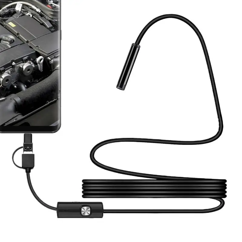 5.5MM TYPE-C Endoscope Camera 640x480 Waterproof IP67 6 LEDs Adjustable USB Inspection Borescope Cameras Tools for Phone PC
5.5MM TYPE-C Endoscope Camera 640x480 Waterproof IP67 6 LEDs Adjustable USB Inspection Borescope Cameras Tools for Phone PC