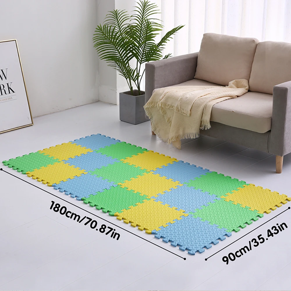 0.4Inch 18pcs/bag Non-Toxic Play Mat Square Puzzle Mat,30*30cm EVA Foam Play Mat for Children Room Activities with PVC Bag
0.4Inch 18pcs/bag Non-Toxic Play Mat Square Puzzle Mat,30*30cm EVA Foam Play Mat for Children Room Activities with PVC Bag