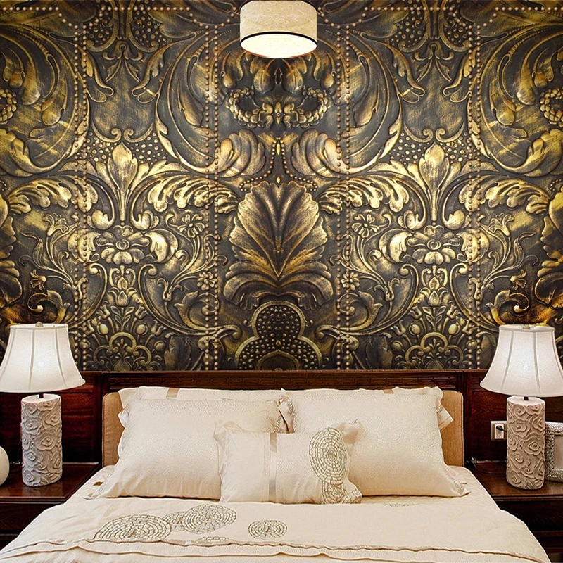 Custom Wallpaper 3D Stereoscopic Relief Golden Flowers Retro Art Mural Living Room Sofa TV Background Home Decor Papel De Parede
Custom Wallpaper 3D Stereoscopic Relief Golden Flowers Retro Art Mural Living Room Sofa TV Background Home Decor Papel De Parede